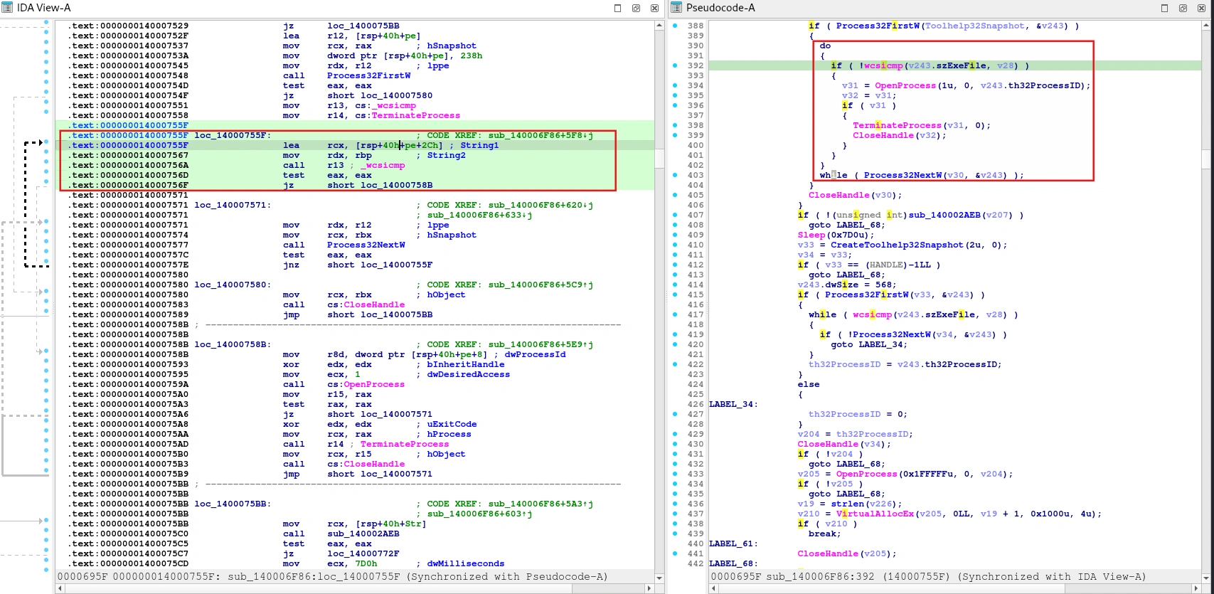 Old TOC implementation
